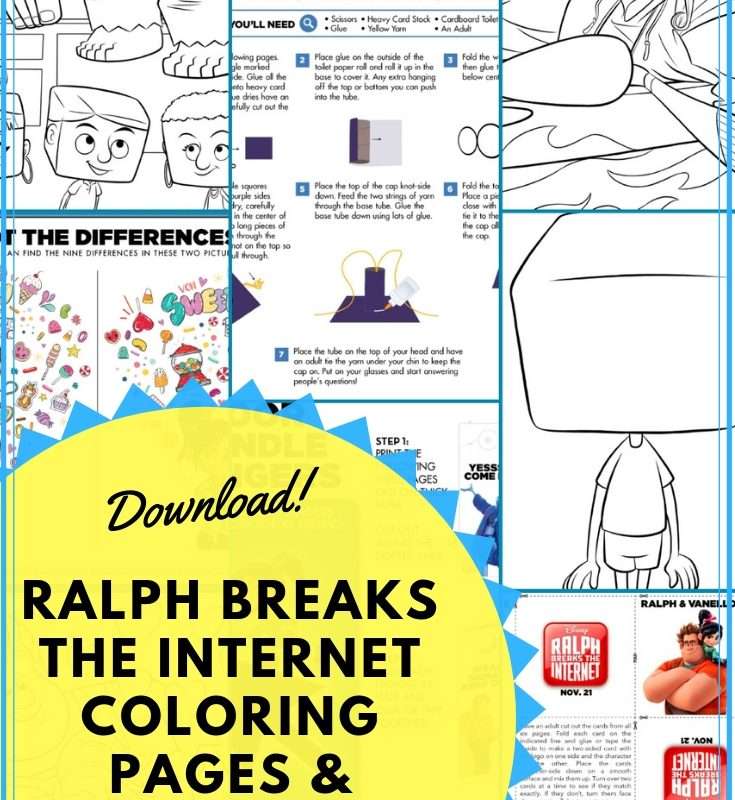 Ralph Breaks The Internet Coloring Pages