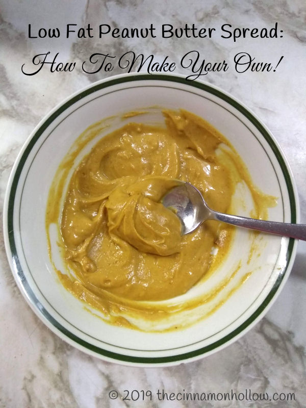 How To Make Your Own Low Fat Peanut Butter Spread