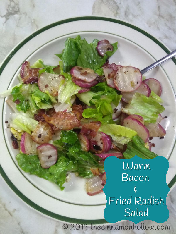 Try This Delicious Warm Bacon And Fried Radish Salad
