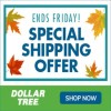 Dollar Tree 3 Day Flat Rate Shipping