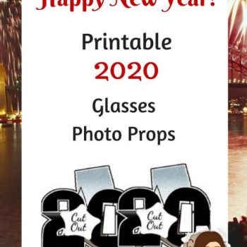 Printable 2019 Glasses Photo Props