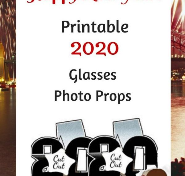 Printable 2019 Glasses Photo Props