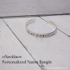 oNecklace Personalized Name Bangle