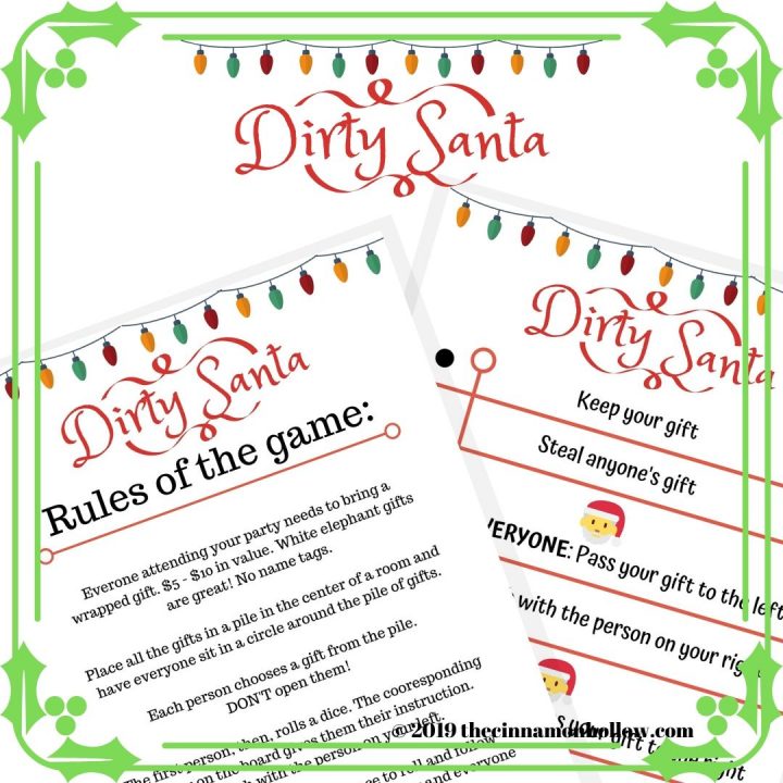 Dirty Santa Game: Download This Free Christmas Game Printable