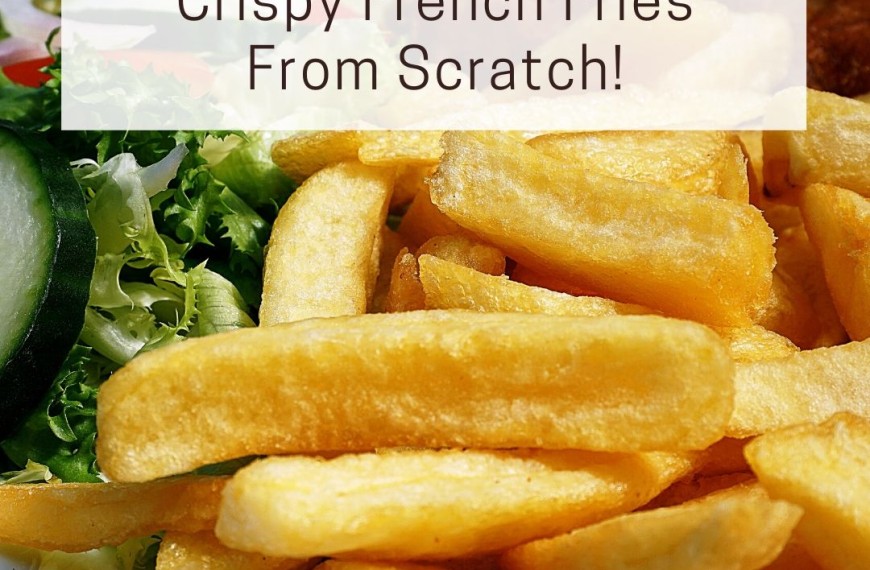 Making Homemade Crispy French Fries From Scratch!