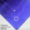 oNecklace Layered Circle Necklace
