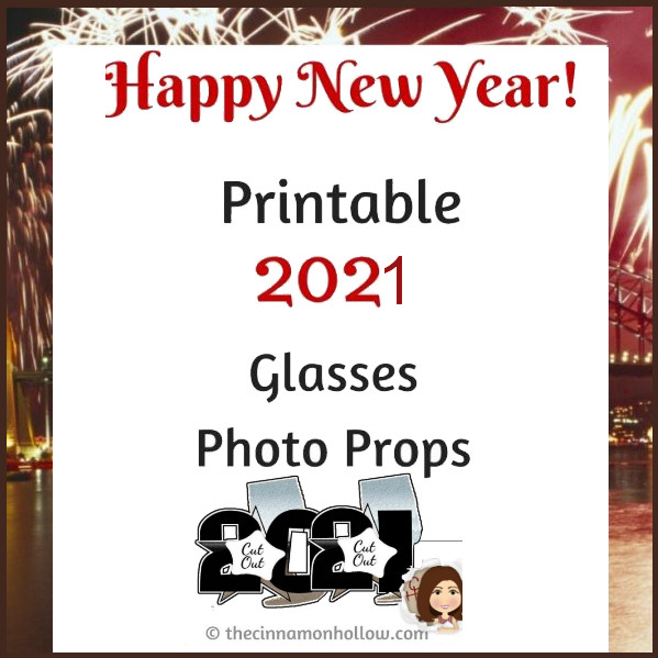 Download These Printable 2021 Glasses Photo Props