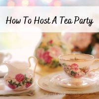 how to host a tea party