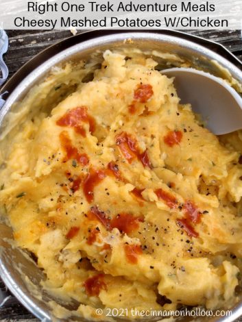 Right On Trek - Cheesy Mashed Potatoes And Chicken And Hot Sauce