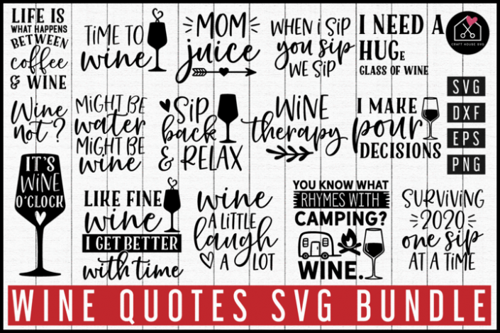 Craft House SVG Wine SVG Bundle