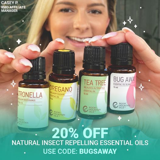 Save 20% Off All Insect Repelling Essential Oils