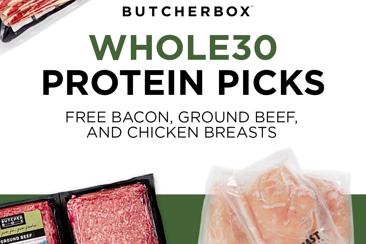 New ButcherBox Members Get Free Beef, Chicken & Bacon With The Whole30 Bundle!