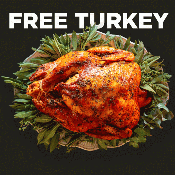Get A Free Thanksgiving Turkey In Time For The Holidays!