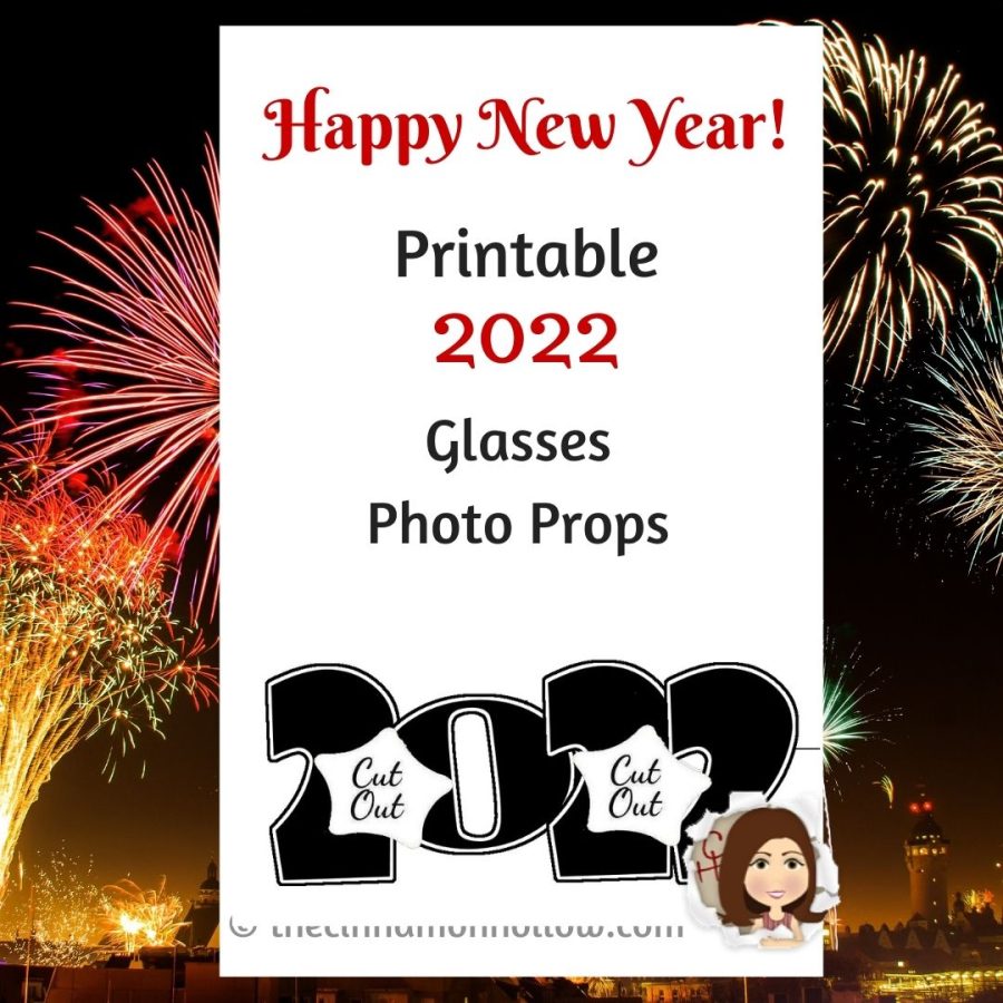 Download These Printable 2022 Glasses Photo Props