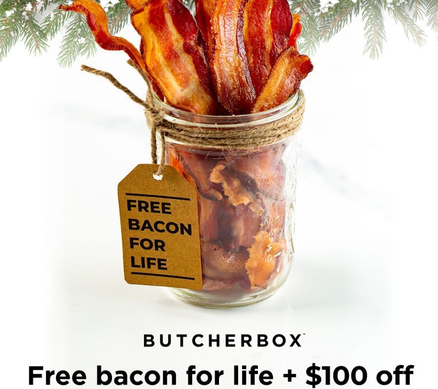 Free Bacon For Life + $100 Off