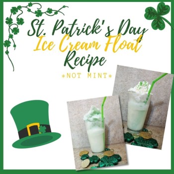 St. Patrick's Day Ice Cream Float Recipe - No Mint