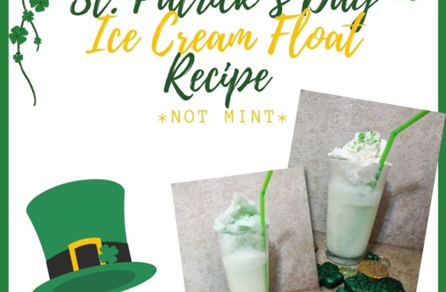 St. Patrick's Day Ice Cream Float Recipe