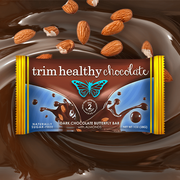 THM Dark Chocolate Butterfly Bar With Almonds
