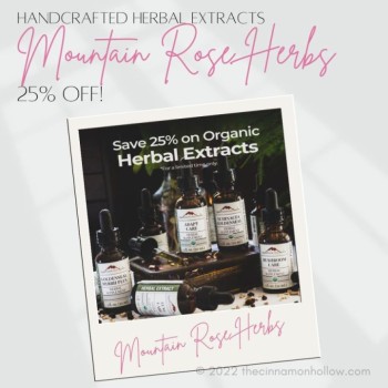 Mountain Rose Herbs Handcrafted Herbal Extracts Are Now 25% OFF