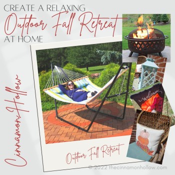 Create A Relaxing Outdoor Fall Retreat At Home #SunnydazeDecorFall #sponsored