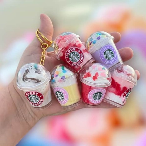Mini Coffee Keychains | Valentine Themed 