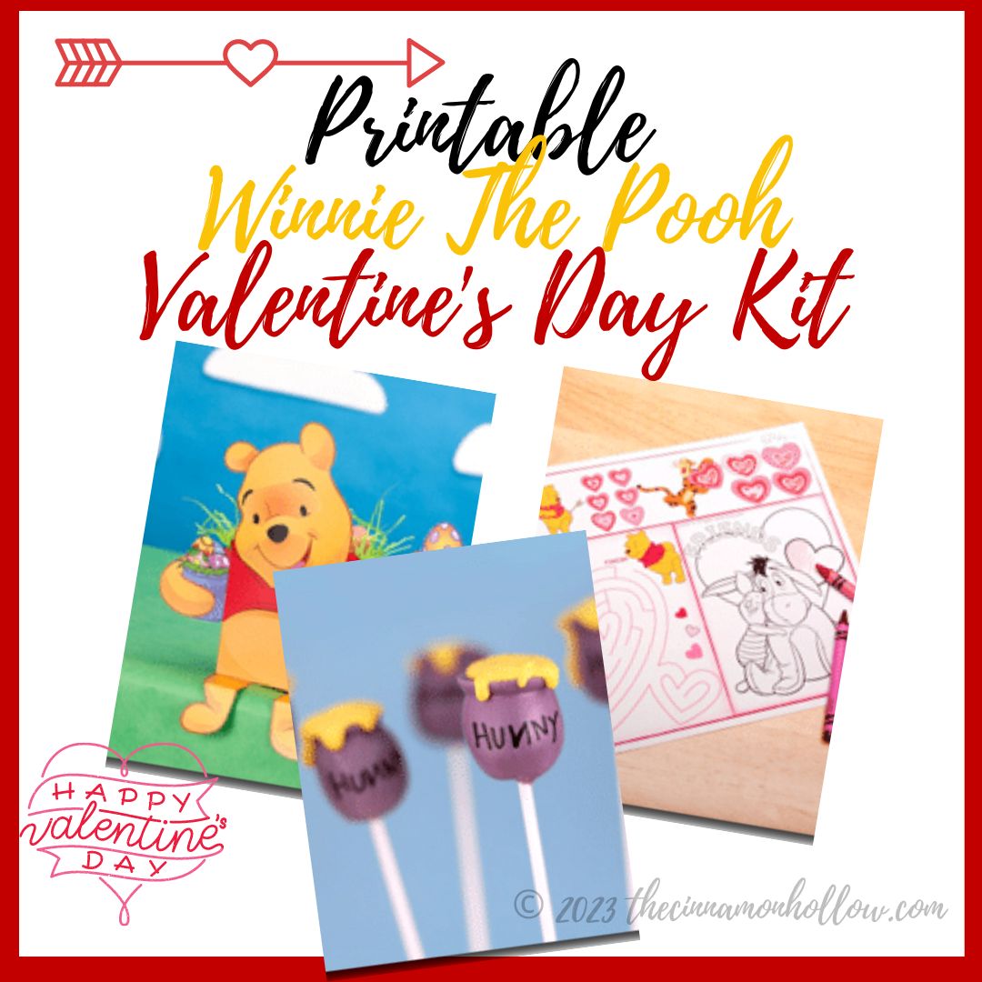 Download This Adorable Winnie The Pooh Valentine&#8217;s Day Kit