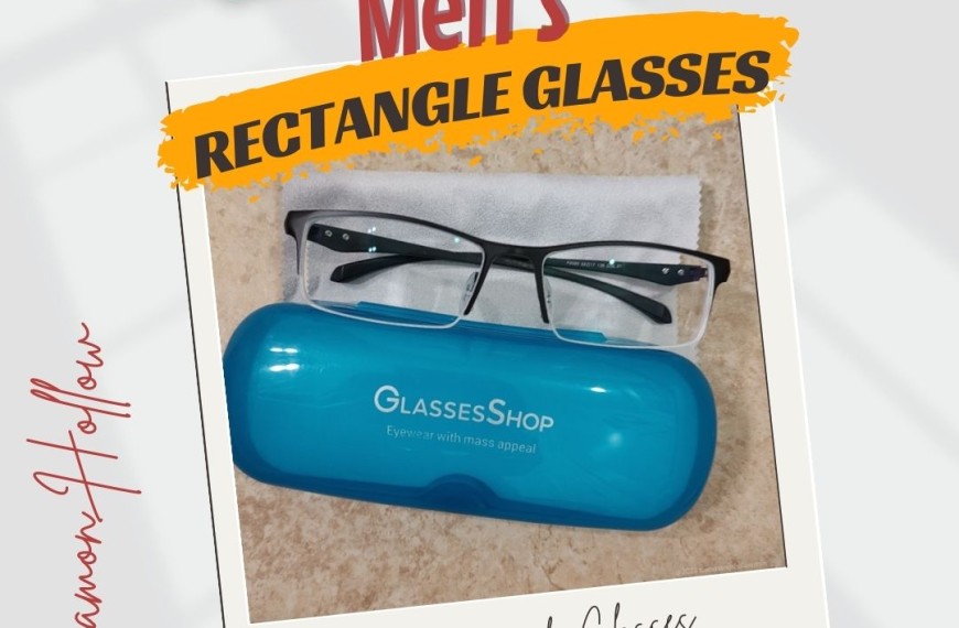 GlassesShop Men's Rectangle Glasses