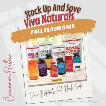 Viva Naturals Fall Flash Sale