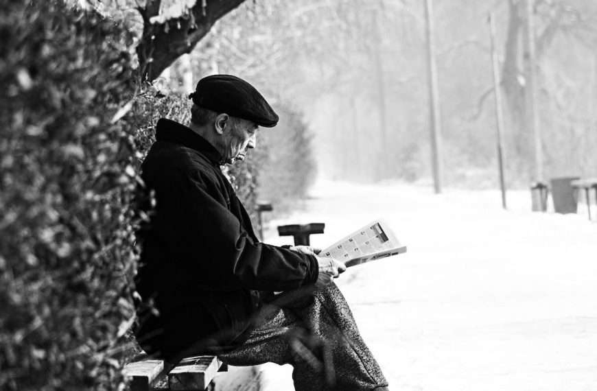 elderly man sitting on a bench: health changes in your 70's