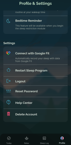 Stellar Sleep App Connect To Google Fit