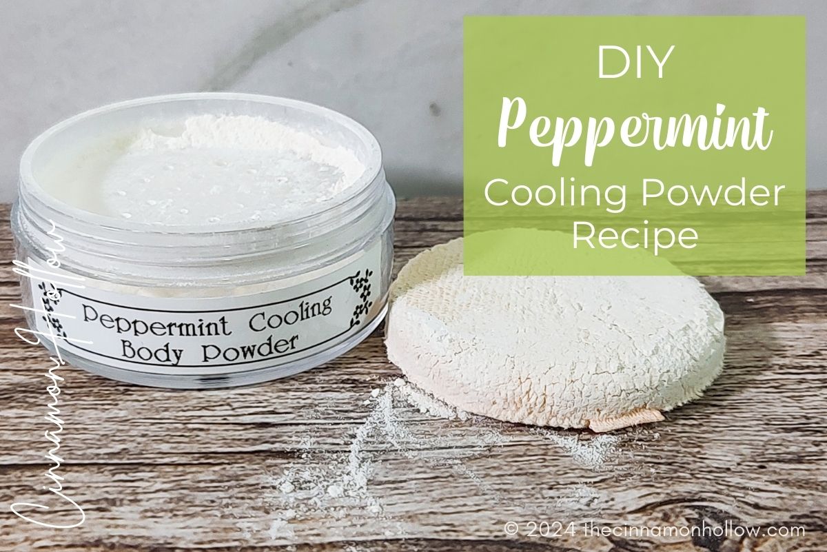 diy peppermint cooling powder featured