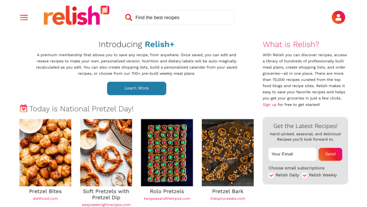 Relish Themed Days And Recipes
