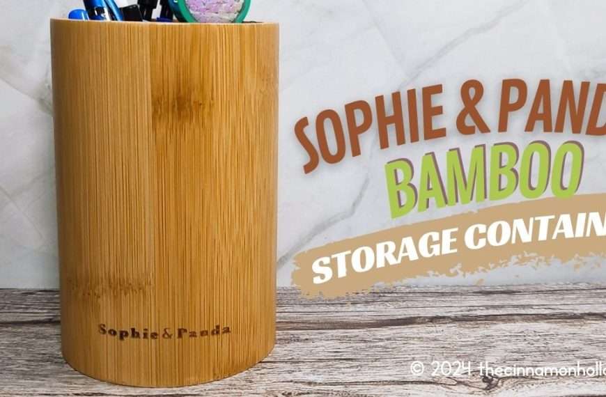 Sophie & Panda Bamboo Storage Container