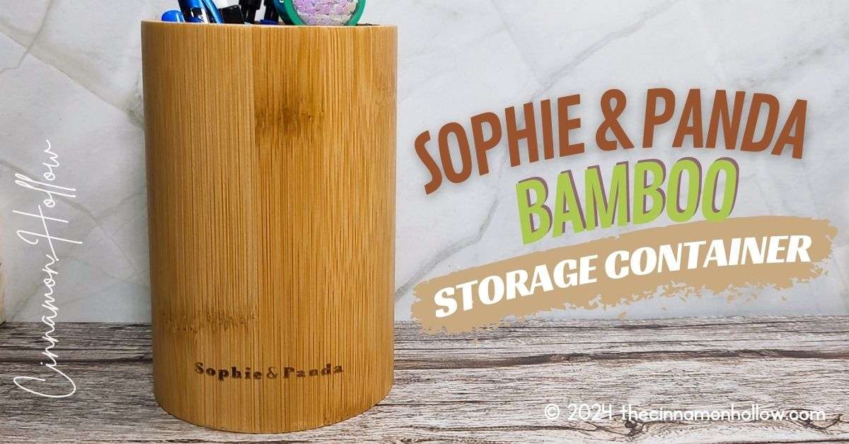 Sophie & Panda Bamboo Storage Container