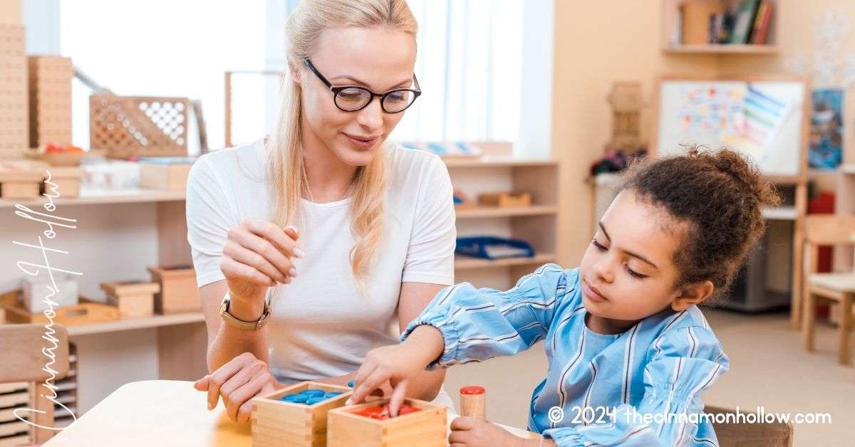 Montessori teacher