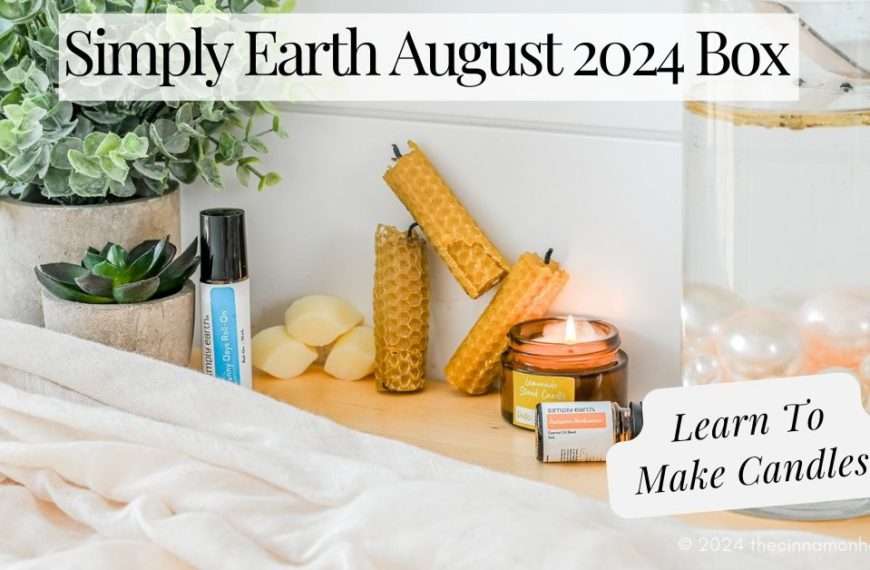 Simply Earth August Box Make Your Own Candles