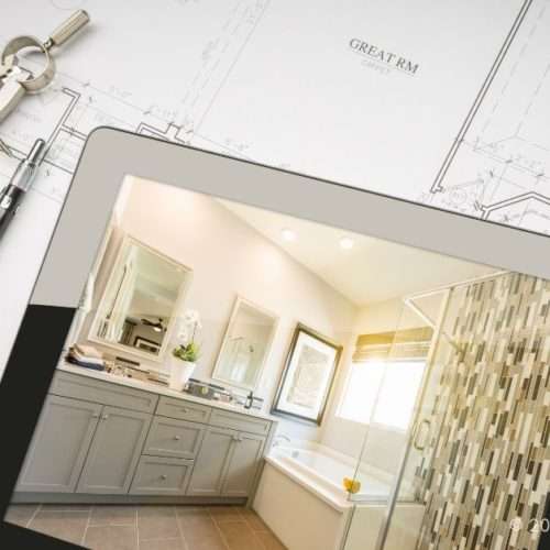 designing master bathroom