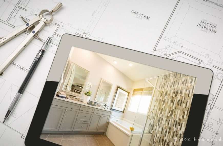 designing master bathroom