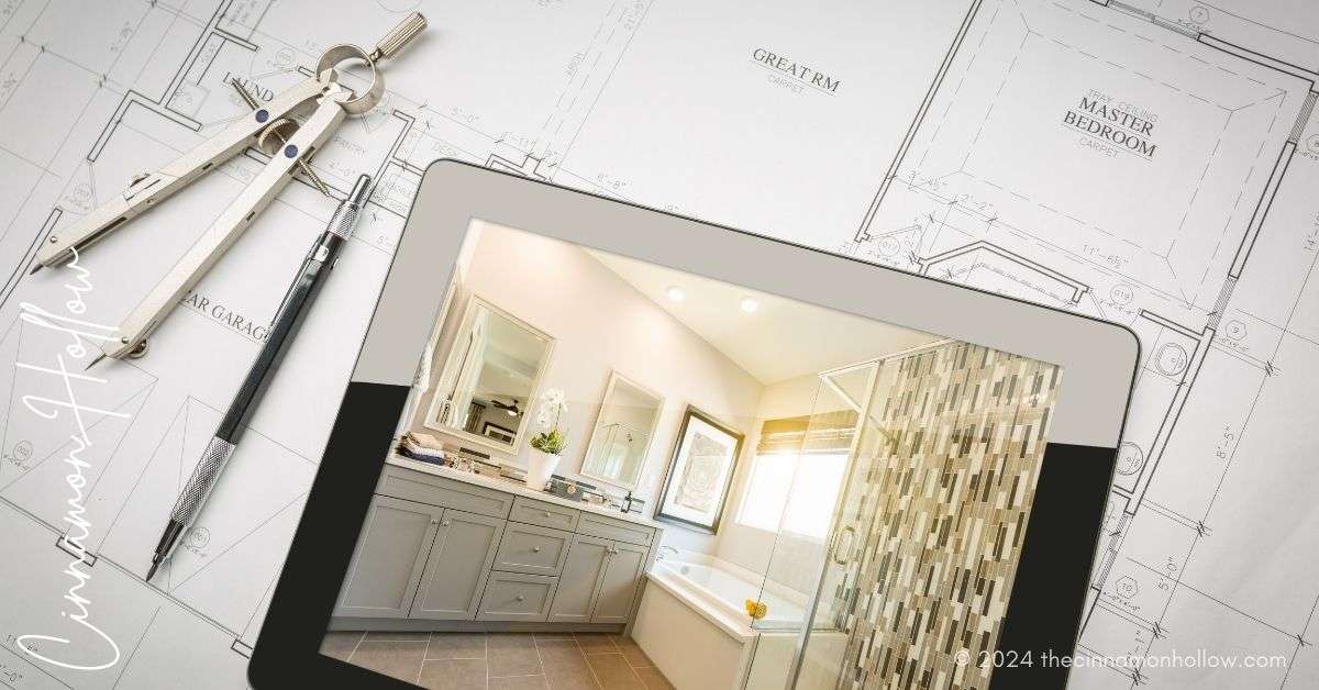 designing master bathroom