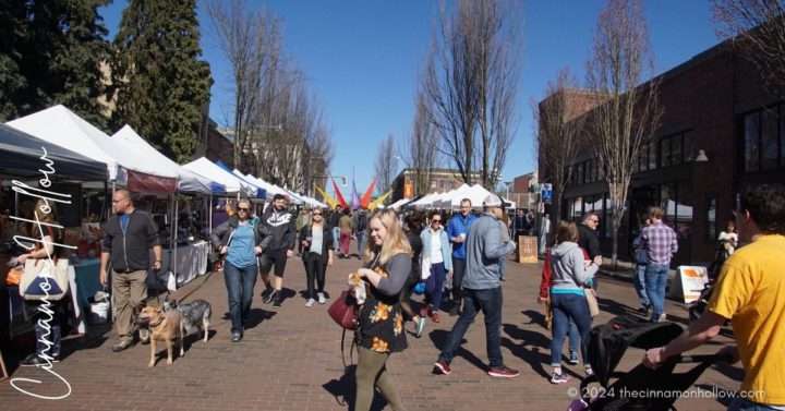 Farmers' Markets - people browsing farmers markets