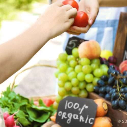 fruits and vegetables at farmers markets