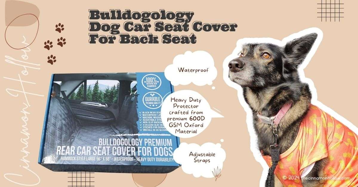 Bulldogology Rear Dog Car Seat Cover