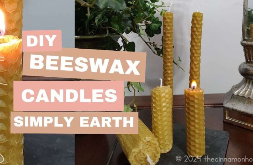 Making Simply Earth DIY Beeswax Candles