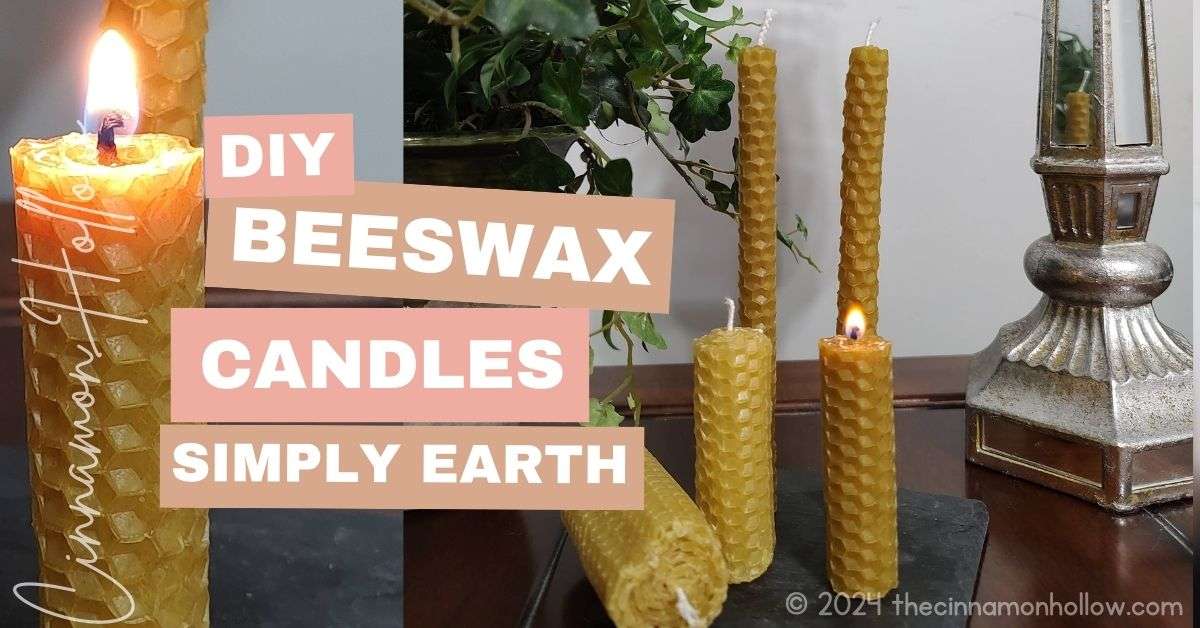 Making Simply Earth DIY Beeswax Candles