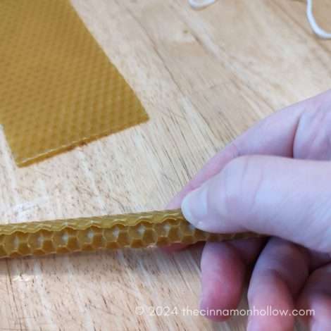 Making Simply Earth DIY Beeswax Candles