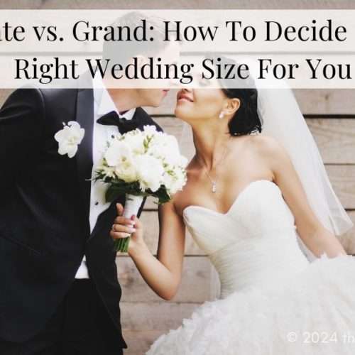 intimate wedding vs large wedding