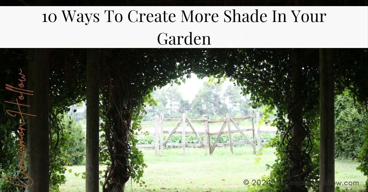 create shade in your garden