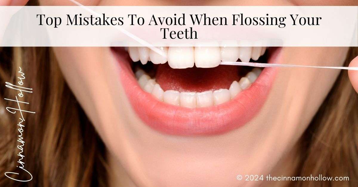 flossing your teeth