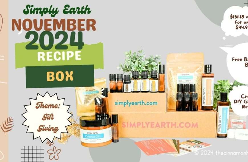 Learn To Make 6 DIY Holiday Gifts With The Simply Earth November 2024 Recipe Box