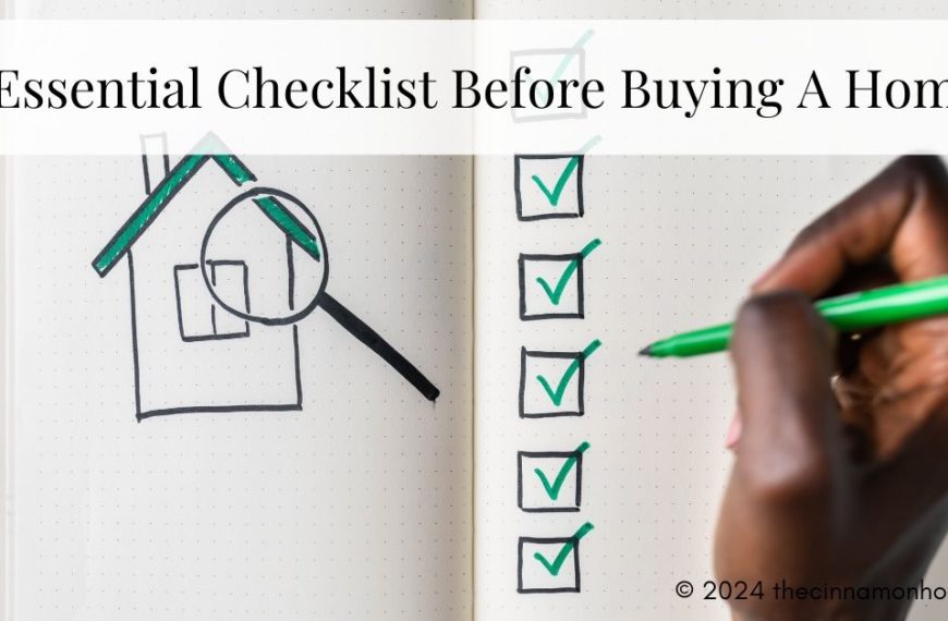 checklist before buying a home